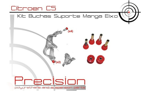 Kit Buchas Diant. Citroen C5 08 Em Diante Pu 5 Anos Garantia