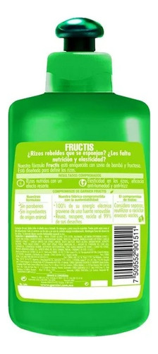Crema Para Peinar Rizos Elásticos Garnier Fructis 300 Ml