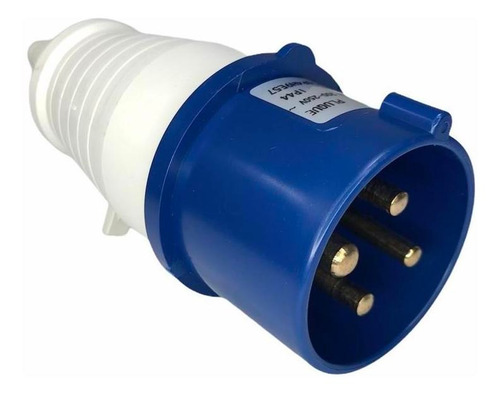 Plug Industrial 3p+t 16a 9horas 200-250v Azul Standard Weg
