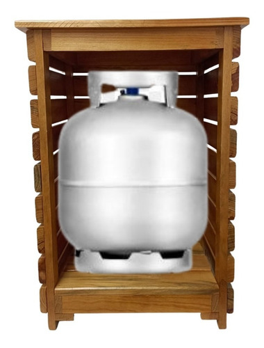 Porta Botijão De Gas Multiuso Madeira De 90cm