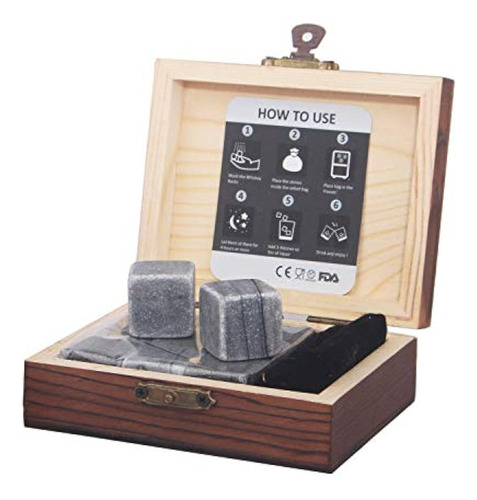 Set De Regalo De Piedras De Whisky Paquete De 9 Piedras De W