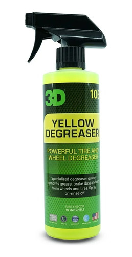 3d Yellow Degreaser Para Llantas 710ml Ideal Para Detailing