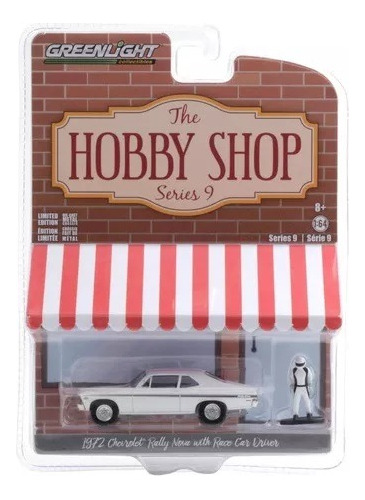 Greenlight Hobby Shop - 1972 Chevrolet Nova With Racer Car