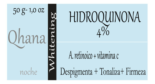 Crema Aclarante 4% Hidroquinona + Retinol 50 G