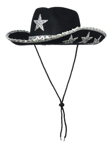 Sombrero De Vaquero Con Correa Ajustable Para La Barbilla,