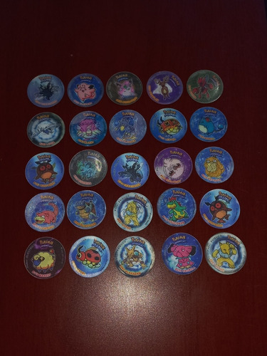 Tazos Pokemón Gold And Silver ( 25 Unidades )