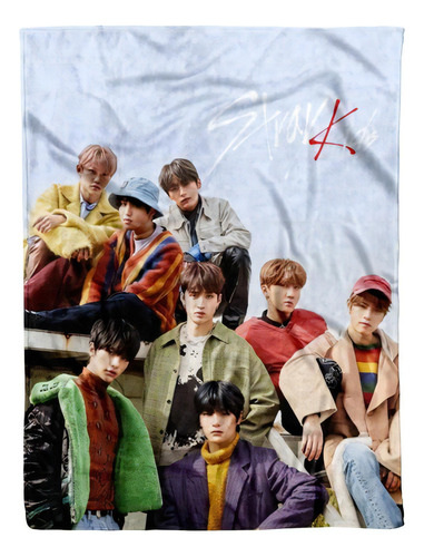 Stray Kids Kpop Cobija Frazada Suave Calientita 150x130cm Stray Kids Cover