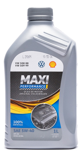 Óleo De Motor Volkswagen 5w40 Maxi Performance 508 88 509 99