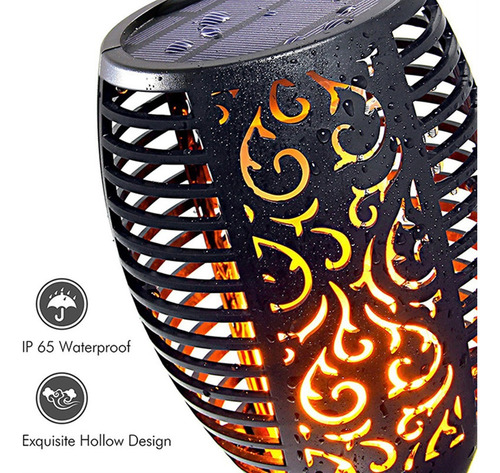 Luz De Llama Solar Led Luz De Antorcha De Paisaje