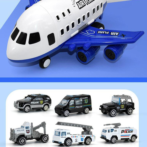 A Camiones Coche Avión Juguetes Con 6 Vehículos En