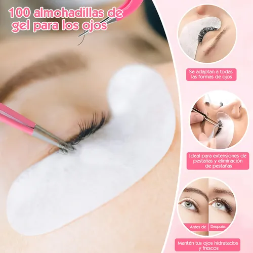 -de 200 Microbrush+100 Parches Hidrogel+100 Cepillos+100