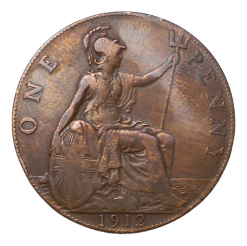 Gran Bretaña One Penny 1912 Georgivs V - Km#810