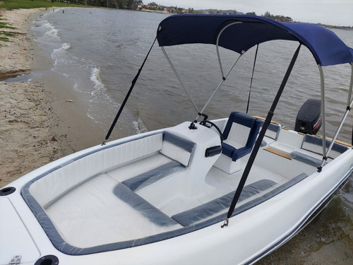 Lancha 16 Pés Rs 160 Com Motor Mercury 50 Hp 2t Elo 0km