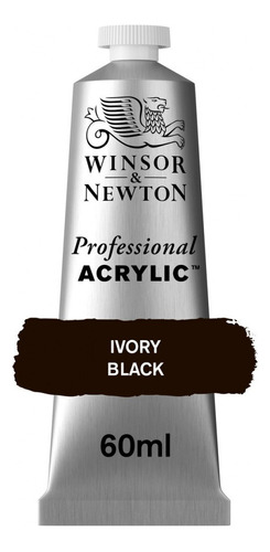 Tinta Acrílica Winsor & Newton Prof 60ml S1 Ivory Black