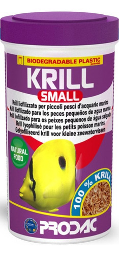 Alimento Para Pez Krill Small Camaron Chico Liofilizado 20g