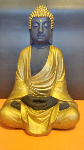 Buda De La Iluminación De Yeso 40cm