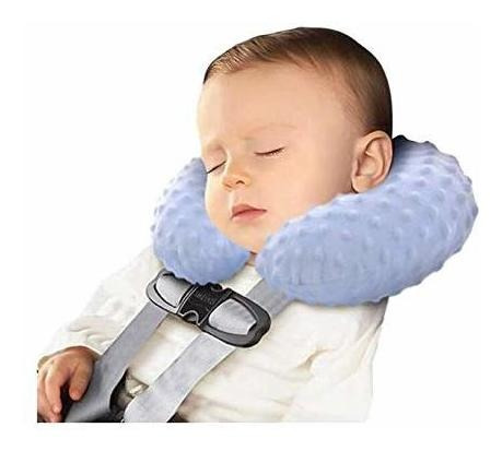 Cojín Cuello Inflable Bebé Para Coche, Avión (azul)