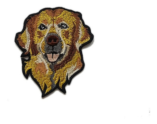 Parche Bordado Perro Labrador Golden Retriever,  Mascotas