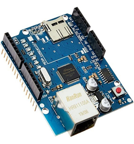 Shield Ethernet W5100 Para Arduino Uno Mega R3 Slot Sd Card