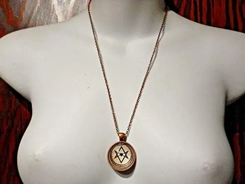 Aleister Crowley Ouroboros Serpiente Y Hexagrama Unicursal Y