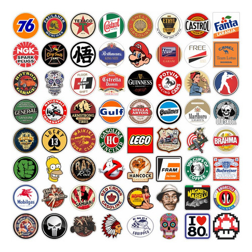 64un Adesivos Nerd Desenho Retrô Bebidas Nostalgia Antigo 7