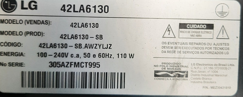 Fonte Tv LG 42la6130 (tvf-047) (Usado)