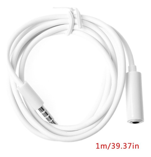 Cable Auxiliar Extensión 3.5mm Jack Macho/hembra 1 Metro