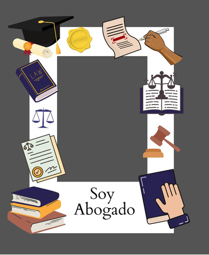 Kit Imprimible Para Cartel Recibida (abogado/a, Abogacia) 