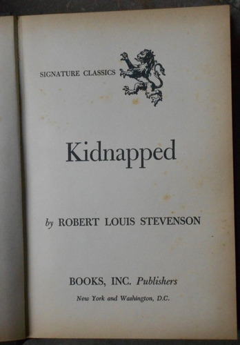 R. L. Stevenson En Inglés - Kidnapped