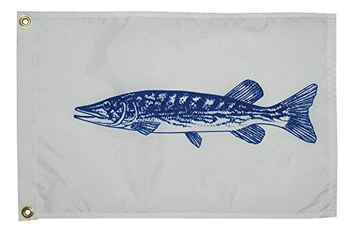 Bandera De Pesca  Fisherman's Catch , Nylon 12  X 18 
