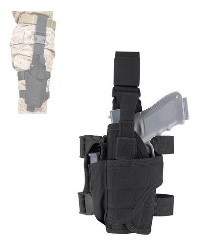 Piernera Muslera Holster Tactica Funda Pistola Gotcha Glock