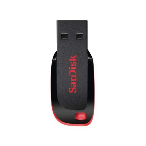 Pendrive SanDisk Cruzer Blade 64GB 2.0 negro y rojo