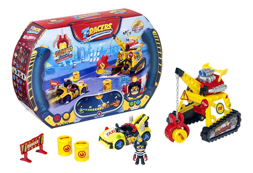 Autito T-racers Set De Juego Turbo Crane Challenge Trc003