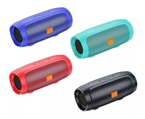 Caixinha De Som Bluetooth Potente 6w Com Fm , Usb E Sd Card Cor Azul
