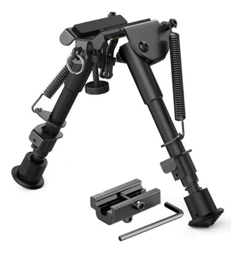 Bipé BiPod Tático Sniper Carabina Airsoft + Adaptador Trilho