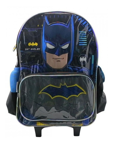 Mochila Escolar Batman Dc Super Heroes 18´´ Carrito Ruedas