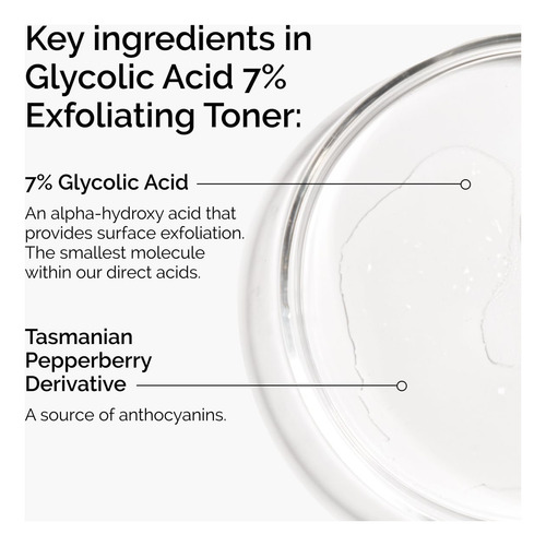 The Ordinary Glycolic Acid 7% Exfoliating Toner, Brightenin Normal Noche