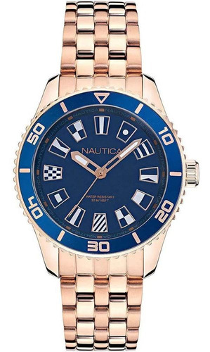 Reloj Nautica Mujer Deluxe Edition Oro Rosa Nappbs027