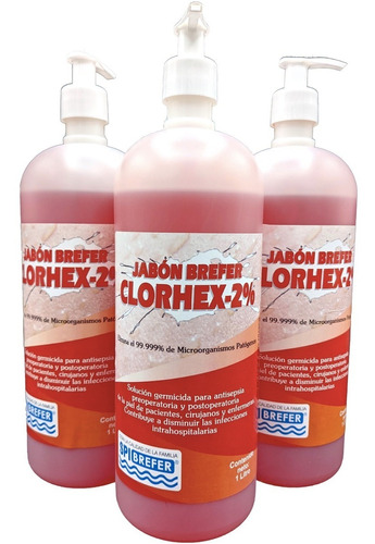 1 Jabón Gluconato Clorhexidina 2% 946 Ml. C/bomba Dosificado