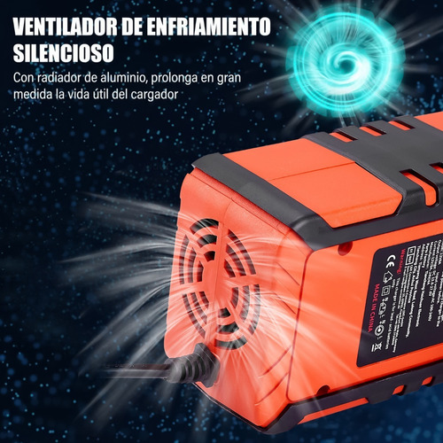 Imagen 5 de 7 de Cargador Rápido Para Inteligente Batería De Coche 12v 24v 8a