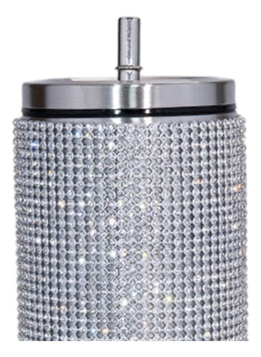 Vasos De Botella De Agua Con Brillo De Diamantes De Plata