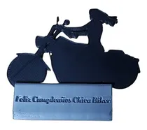 Comprar Topper Pastel Cake Topper Biker Motociclista Personalizable