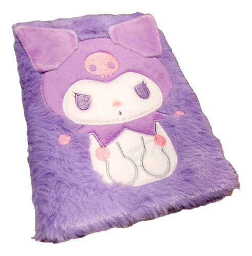 Cuaderno Libreta Agenda Anotador Kuromi Peluche - Violeta