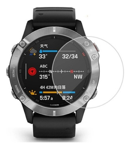 Lamina De Hidrogel Para Garmin Fenix 6s Pro Solar Rock Space