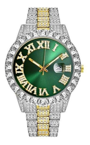 Reloj Urbano Cubano Hip Hop Mixto Verde