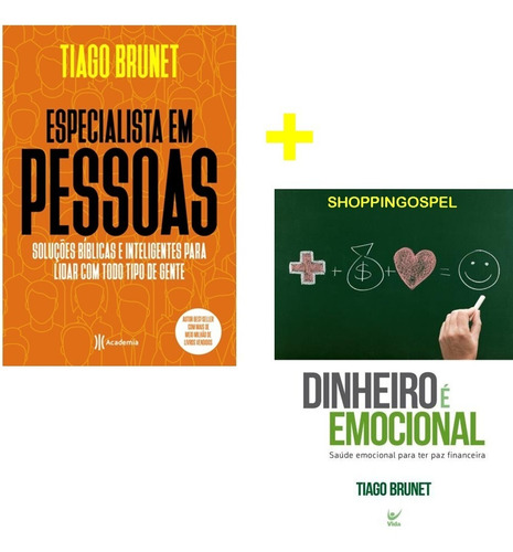 kit Dinheiro É Emocional + Especialista em Pessoas Tiago Brt, de Tiago Brunet e. Editora VARIOS e, capa mole em português