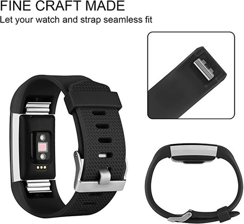 Imagen 5 de 8 de 4 Mallas Para Reloj Fitbit Charge 2 Talle Small