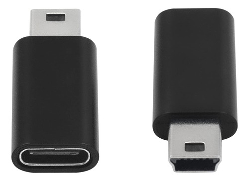 Adaptador Usb C Para Mini Usb, Pacote Com 2 Unidades Duttek
