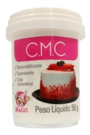 C.m.c Para Pasta Americana 50g Cola Comestivel  Mago + Video