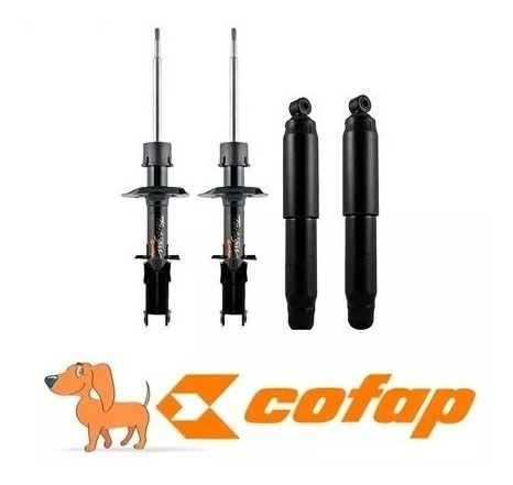 Kit 4 Amortecedor Fiat Strada 2010 2011 2012 Original Cofap